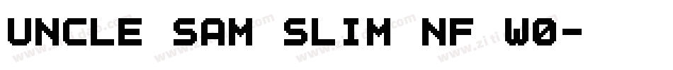 Uncle Sam Slim NF W0字体转换